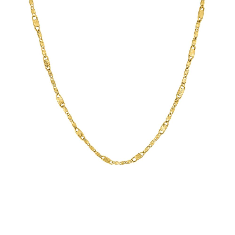 And Now This Diamond Cut Mirror Chain Necklace #150